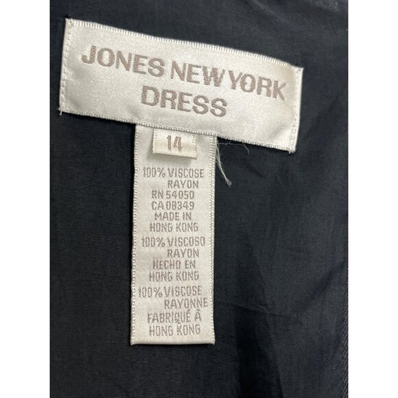 Jones New York Women's Black Floral Art Empire Waist Maxi Dress Sz 14 - Picture 5 of 6